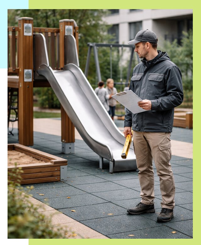 Сертификация детских площадок в Нижневартовске от 25900 р. | Алешин-Нжт