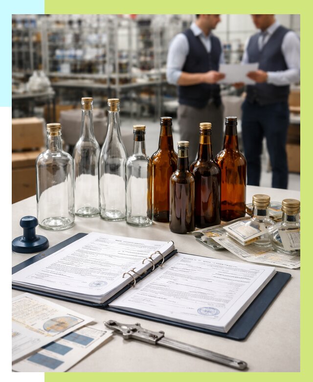 Сертификация стеклянных бутылок в Нижневартовске от 25900 р. | Алешин-Нжт