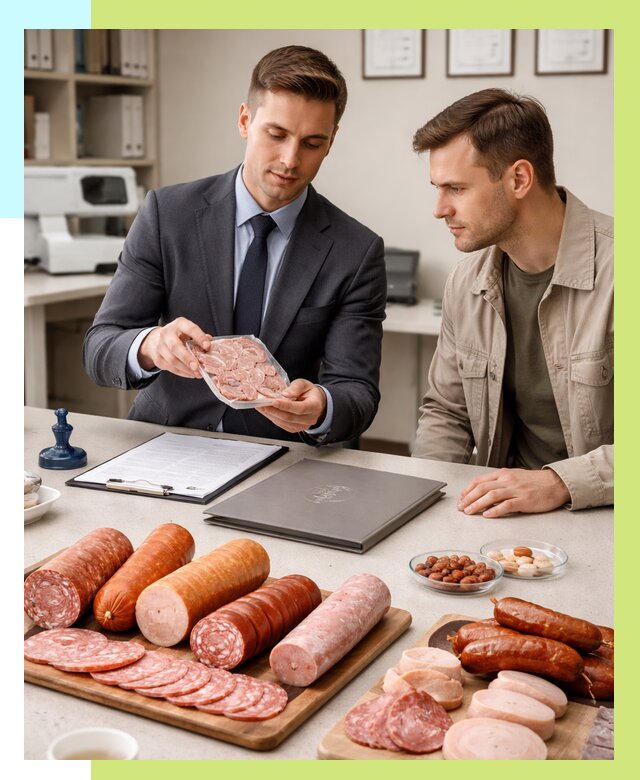 Сертификация колбасных изделий в Нижневартовске от 7770 р. | Алешин-Нжт