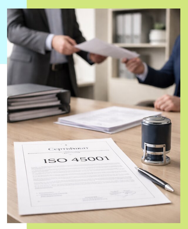 Сертификат ISO 45001 в Нижневартовске под ключ от 46620 р. | Алешин-Нжт